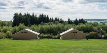 Tentes Safari Camping Gossaimont avec vue
